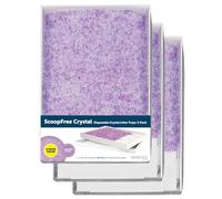 Recargas PetSafe ScoopFree para Bandeja de Arena de Cristal, Aroma Lavanda, Bandeja desechable con protección contra Fugas, Reduce el Rastro y Absorbe olores, 3 bandejas