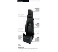 Recaro RC043000S08 Expert S Asiento Ergonómico de Dinamica a Medida Encargo de Piel Artificial para Piloto y Copiloto