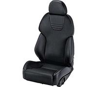 Recaro RC229412541 Sportster Cs Asiento Deportivo de Piel Artificial con Calefacción para Piloto, Negro/dinamica Negro