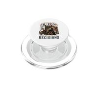 Recaudado en Libertad y Malas Decisiones | Retro Wolf Bandera de EE. UU PopSockets PopGrip para MagSafe