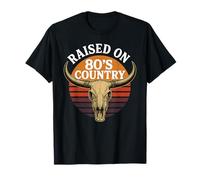 Recaudado en los años 80 Country Music Bull Vintage Retro Estilo Occidental Camiseta