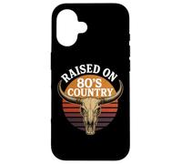 Recaudado en los años 80 Country Music Bull Vintage Retro Estilo Occidental Carcasa para iPhone 16