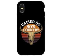 Recaudado en los años 80 Country Music Bull Vintage Retro Estilo Occidental Carcasa para iPhone X/XS