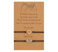 Reccisokz 2 Pulseras De Mejor Amigo,Pulseras De Fotos Personalizadas,Pulseras De Acero Inoxidable Hechas a Mano a Juego Para Niñas Regalos Familiares De Mamá