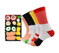 Reccisokz 5 Pares De Calcetines Divertidos Con Motivos De Sushi, Aspecto Gracioso, Regalos Para Hombres Y Mujeres, Calcetines De AlgodóN De Colores Vivos, Ideas De Regalos Japoneses