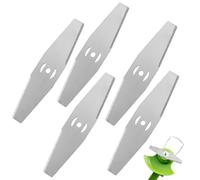 Reccisokz 5 Piezas 15CM Cuchilla desbrozadora,Cuchillas de Cortacésped Cuchillas Cortador de Césped Repuesto Cuchillas de Repuesto Accesorios de Herramientas de Jardín para Cortadora Césped