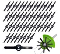 Reccisokz 50 Piezas Cuchilla desbrozadora,Cuchillas de Plástico Cortacésped Cuchillas Cortador de Césped Repuesto Cuchillas de Repuesto Accesorios de Herramientas de Jardín para Cortadora Césped