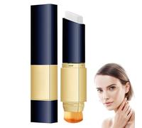 Reccisokz Stick de base 2 en 1 de cambio de color con pincel | Cobertura que se adapta al momento | Maquillaje en barra humectante | Para un tono de piel natural | Ligero y portátil (Marfil)