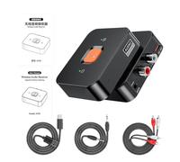 Receiver, High-Fidelity Stereo, Versatile Wireless Audio Adapter, Sound Solution for Gym Equipment Car Music Playback Movie Viewing Game Home Outdoor Gatherings