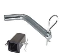 Receiver Hitch Pin, Zinc Plated Trailer Lock, 5.5in Heavy Duty Latch Clip, -Resistant Build, High Strength Fastener for Haulers, Rvs, Trucks, Utility Rigs, Towing, Portable