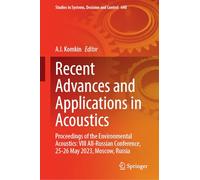Recent Advances and Applications in Acoustics: Proceedings of the Environmental Acoustics: VIII All-Russian Conference, 25-26 May 2023, Moscow, Russia