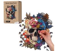 Recent Toys - Puzzle de madera para adultos y niños (232 piezas, tamaño grande, 29 x 34 cm, incluye caja de regalo de madera y soporte