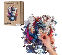 Recent Toys Wooden Jigsaw Puzzle Fantasy Dragon for Adults and Kids.287 Piece pu