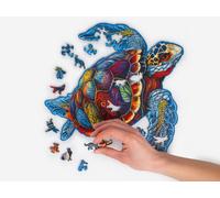 Recent Toys Wooden Jigsaw Puzzle Turtle for Adults and Kids.189 Piece puzzle, la