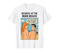 Recently at The Beach Cold Water Shrinking Sausage Camiseta