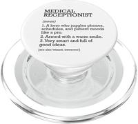 Recepcionista Médico Definición de Trabajo Personalizado Divertido PopSockets PopGrip para MagSafe