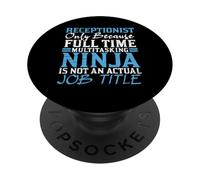 Recepcionista Recepcionista Plantilla Administración Recepcionista PopSockets PopGrip Adhesivo