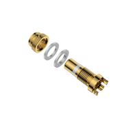 Receptáculo de Conector Hembra RCA de Cobre Macizo Chapado en Oro de 24 K de Alta Gama para Montaje en Panel de Amplificador de Audio/Video de Alta