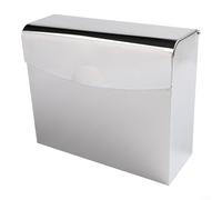 Receptáculo de eliminación de servilletas sanitarias de acero inoxidable diseñado para contención higiénica y configuración de montaje sencilla