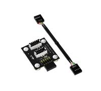 ReceptáCulo de Panel Frontal USB 3.1 Doble Clave-A Tipo-E una USB 2.0 Conector de Placa Base de 9 Pines Adaptador de ExtensióN de Cable Macho