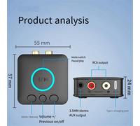 Receptor Bluetooth 5.1 a entrada auxiliar/amplificador de audio antiguo/reproductor de audio