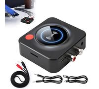 Receptor Bluetooth 5.1 HiFi, Adaptador Bluetooth de Baja Latencia con NFC/3.5mm AUX/RCA, Conexión Dual para Estéreo, Altavoces, Amplificadores, Música Inalámbrica para Altavoz Home Stereo