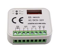 Receptor Control de Puerta de Garaje Interruptor de Control de 2 Canales para Transmisor 433 868 MHz Multifrecuencia 433-900MHZ