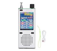 Receptor de banda completa Brilluxa, radio de banda mundial de pantalla táctil de 2.4in tft con bluetooth inalámbrico, ssb fm rds am usb lsb sintonizador, receptor de radio