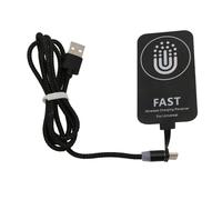 Receptor de Carga Inalámbrico Tipo C, Parche de Carga de Chip de Receptor de Cargador Inalámbrico USB C Qi de Succión Magnética