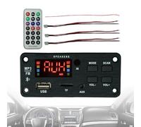Receptor de Coche, Reproductor de Audio sin Pérdidas, Reproductor Musical con Mando A Distancia 2X25W Sin Pérdida De Audio para Altavoces De Automóvil Viaje Carretera Camión