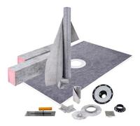 Receptor de Ducha Impermeable SucceBuy, 122 x 183 cm, con Desagüe Central y Abrazadera de PVC