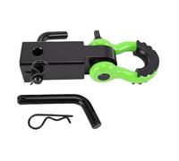 Receptor de Enganche de grillete de 2 Pulgadas, Pasador de Bloqueo de Enganche de Remolque de 5/8 Pulgadas con Receptor de Enganche de Remolque de Anillo D de 3/4, Kit de Remolque