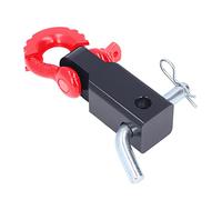 Receptor de Enganche de Grillete de Coche, Receptor de Gancho de Enganche de Grillete de Gancho de Remolque de Coche Universal de 2 Pulgadas para Coches Y Camiones(Rojo)
