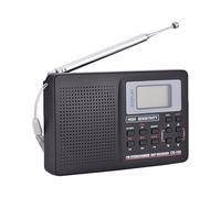 Receptor de frecuencia Completa Radio, FM/Am/SW/LW/TV Sonido Receptor de frecuencia Completa Receptor de Radio con Reloj y función de Alarma(Tipo 2)