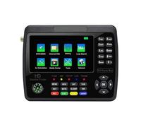 Receptor de medidor de señal Digital V10 Satellite TV Finder DVB-S/S2/S2X con Pantalla LCD de 4,3 Pulgadas Conectividad versátil(V10 MAX)
