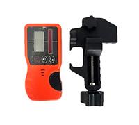 Receptor de Nivel Láser Rotatorio Autonivelante para Exteriores con Detector de Nivel Láser Giratorio, Abrazadera de Alta Resistencia y Luz Roja