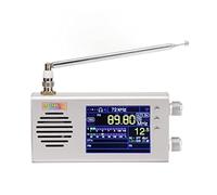 Receptor de Radio de Banda Completa, Radio Am FM de Corta de Larga de Media, Radio de Banda Completa Portátil LCD de 3,2 Pulgadas con Caja de Metal, Altavoz,