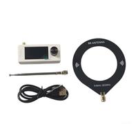 Receptor de radio de onda corta, SI4732 para dsp AM para radio FM SSB con ESP32-S3, radio de viaje portátil con pantalla IPS de 1.9 pulgadas (blanco negro)