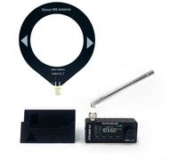 Receptor de radio DSP SI4732 V4 con chip ESP32-S3, Allband AM FM SSB USB LSB, pantalla IPS de 1,9 pulgadas, entrada de antena Hi-Z, batería de 800 mAh, negro (soporte CNC)