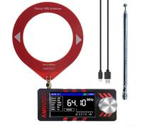Receptor de radio Mini SI4732, banda completa para receptor de radio DSP, circuito Hi-Z integrado, pantalla IPS de 1.9 pulgadas, recepción FM/AM/LSB/USB (rojo)