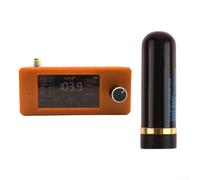 Receptor de radio Si4732 con pantalla de 1.9 pulgadas Ips para Esp32-S3, antena de bucle portátil y 800 mAh para batería para Hf Sw para mw Vhf (naranja)