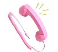 Receptor de teléfono con cable: pieza de teléfono portátil, objeto de decoración de llamadas vintage, unidad de diseño atractivo | Accesorio De Comunicación Retro Estético Para Estudio De Fotografía I