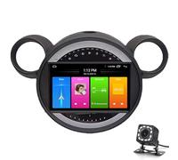 Receptor estéreo inalámbrico de Doble DIN para Coche con Pantalla táctil, Reproductor de DVD con navegación GPS para Mini Cooper Countryman R56 R60 2011-2013, Radio portátil con CarPlay y Bl