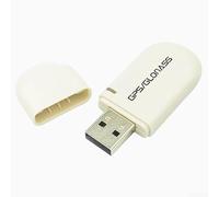 Receptor GPS USB Gmouse VK-172, sistema GPS dual y GLONASS, arranque en frío rápido, estructura duradera para portátiles Windows, barcos y vehículos (blanco)