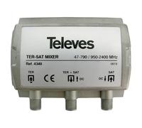 Receptor HD terrestre y satélite mezclador (Conector F)