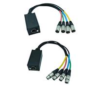Receptor multired, extensor Ethernet XLR de 4 canales de 3 pines, sonido de escenario, iluminación, sonido en vivo, adaptador XLR