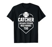 Receptor Porque los lanzadores Necesitan héroes también béisbol sóftbol Camiseta
