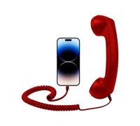 Receptor retro para teléfonos móviles - 7,87 x 2,36 x 1,18 Tipo-C Cómodos retro con micrófono | Teléfono antiguo estilo para oficinas que llaman casa mesilla de noche baño escritorio salón