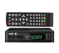 Receptor sintonizador de TV DVB-T2 con enchufe europeo, compatible con WiFi terrestre HD 1080P y decodificador