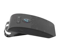 Receptor Solar Manos Libres con Altavoz para Coche con Conexión de Teléfono Dual, Sensor de Vibración, Reproducción de MP3 y 10 M para una Conducción Segura